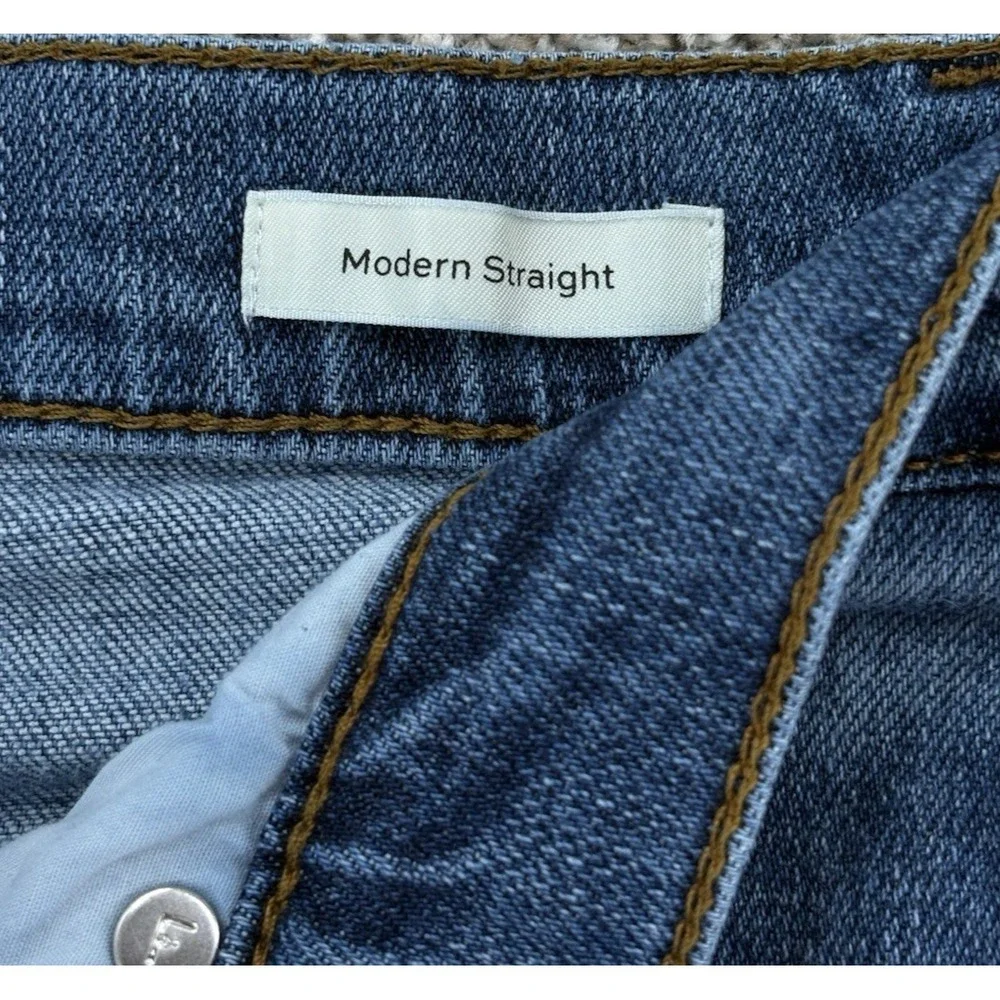 Frame Modern Straight Jeans Mens 29X31 Blue FREETOWN Medium Wash Stretch Denim